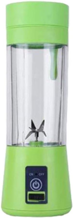 380ml Portable Juicer Electric USB Rechargeable Smoothie Blender Machine Mixer Mini Juice Cup Maker fast Blenders food processor (green)