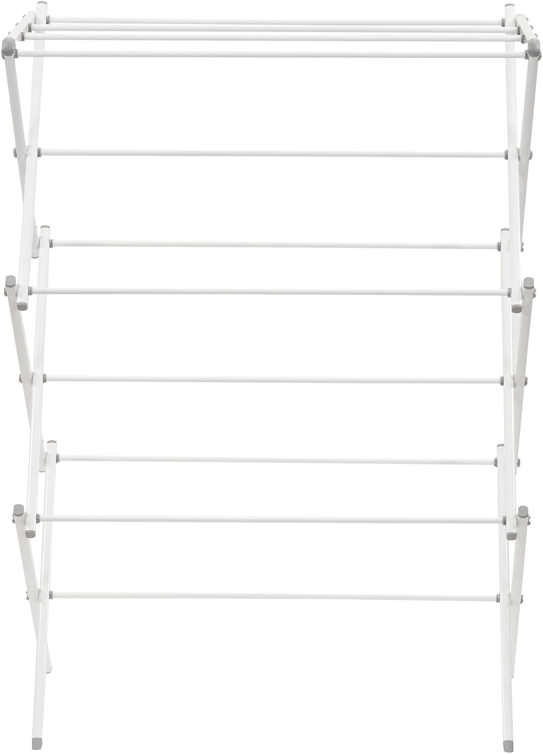 Household Essentials White 5119-1 Indoor Metal Clothes Drying Rack for Laundry