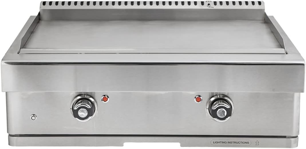 Turbo 32-inch 2-Burner Built-In Stainless Steel Teppanyaki Grill - Natural Gas