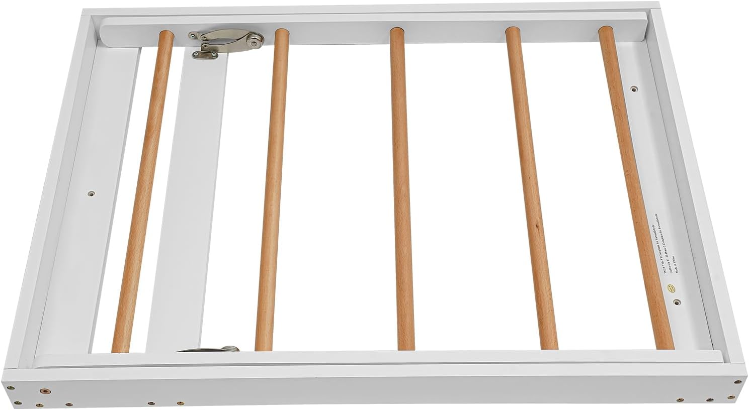 Wall Mounted Drying Rack, Modern Foldable Wooden Laundry Drying Rack, 5 Hanging Rods Laundry Dryer Rack, Space-Saving Door Mount Clother Organizer for Bathrooms, Bedrooms