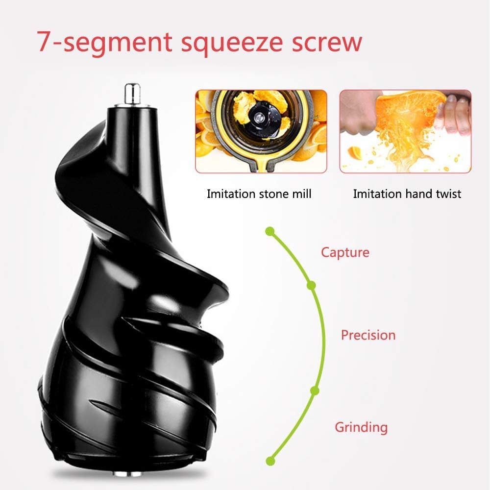 Juicer,Smoothie Blender, 80Mm Wide Caliber Separation Multifunctional Single Serve Blender with Food Chopper Ice Cream Making 150W Low Noise No Filter
