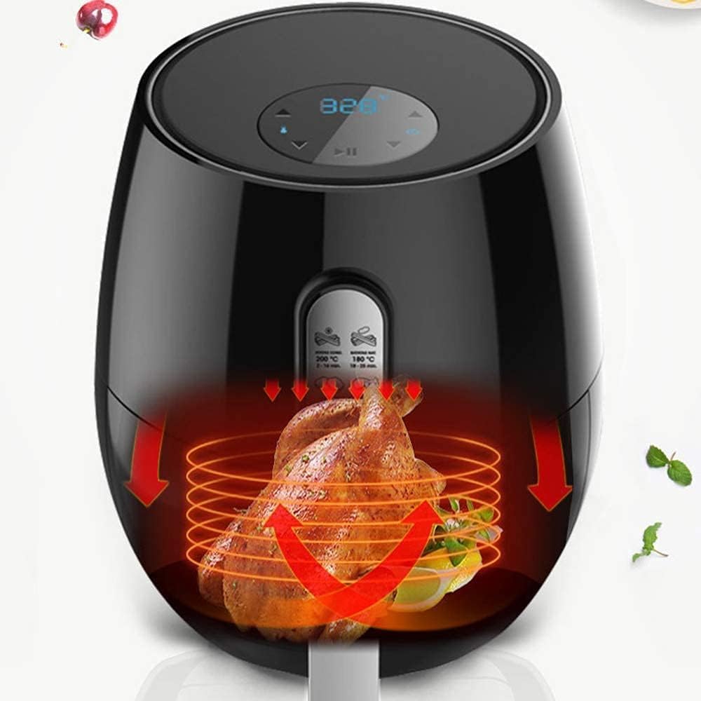 oven mini oven air fryer oven Small Air Fryer, Air Fryer, 110V / 220V Household Oil-Free Multi-Function Electric Fryer, Intelligent Touch Screen French Fries, Electric Heating Tube + Hot Air Convect