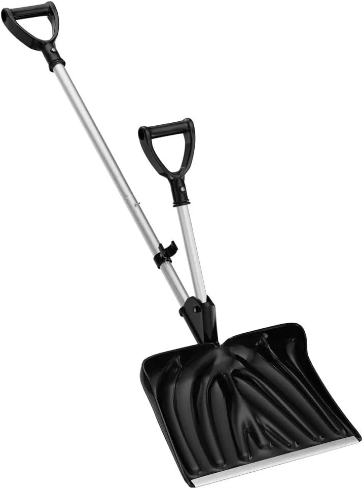 Snow Shovel Scoop with D-Shaped Handle Portable Snow Removal Tool 53in,Replacement for Ergonomic OEM