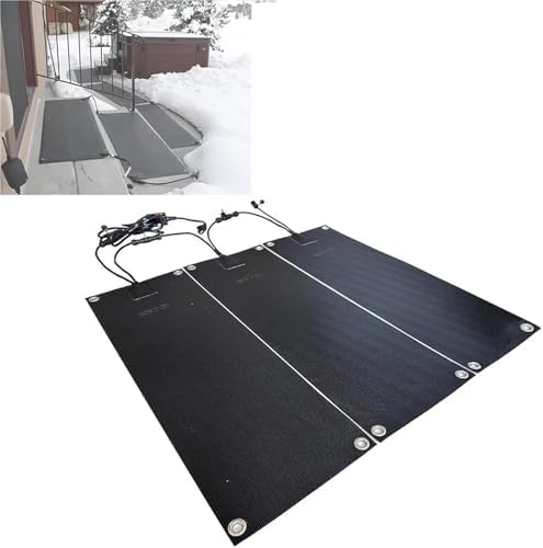 Heated Outdoor Mats for Winter Walkways - Snow Melting Mats for Ice Melt, 10x48inch-3 Pieces