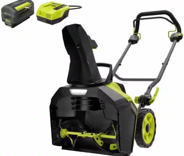 RY40890 Fits For RYOBI 40V HP Brushless 18 in. Single-Stage Cordless Electric Snow Blower with 6.0 Ah Battery and Charger
