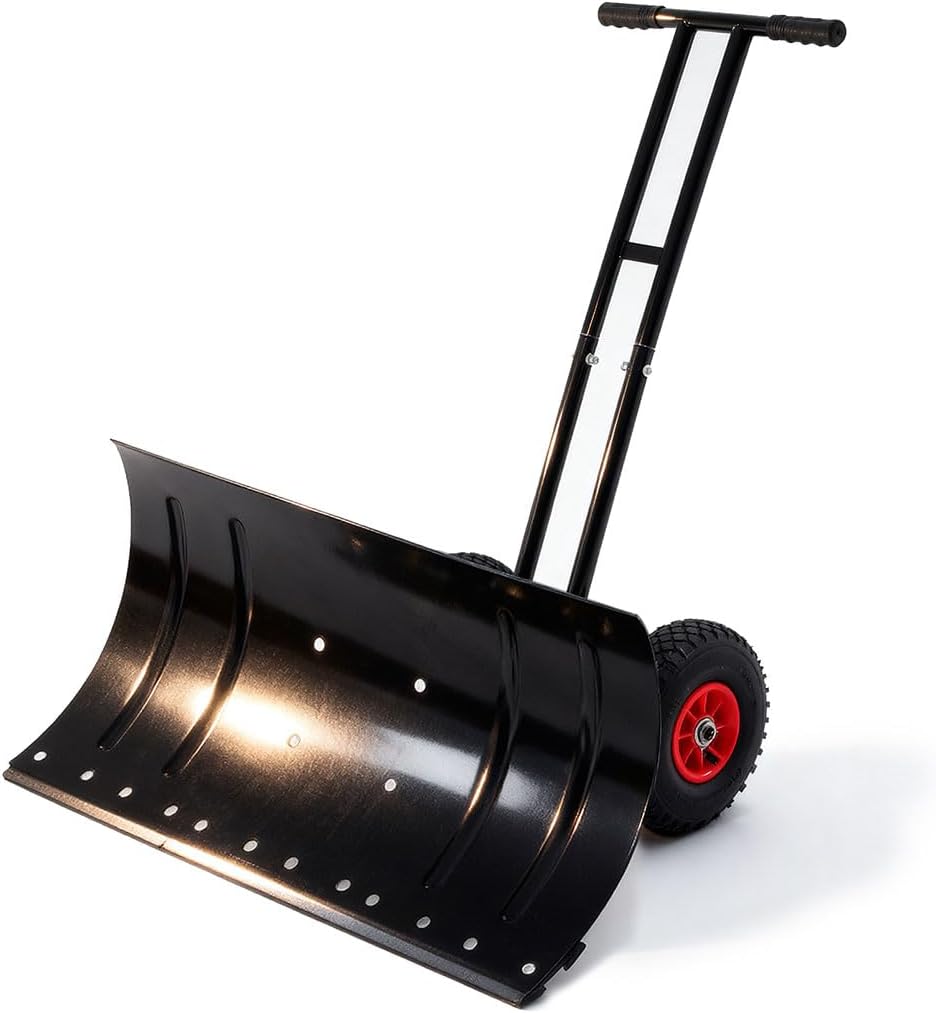 Heavy-Duty Snow Shovel with Wheels, 30