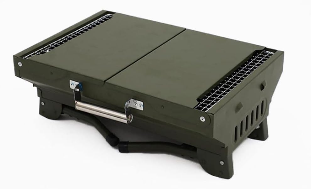 Portable Barbecue Grill Fold Charcoal Grill Tabletop Mini Grill Stand Outdoor Camping Barbecue