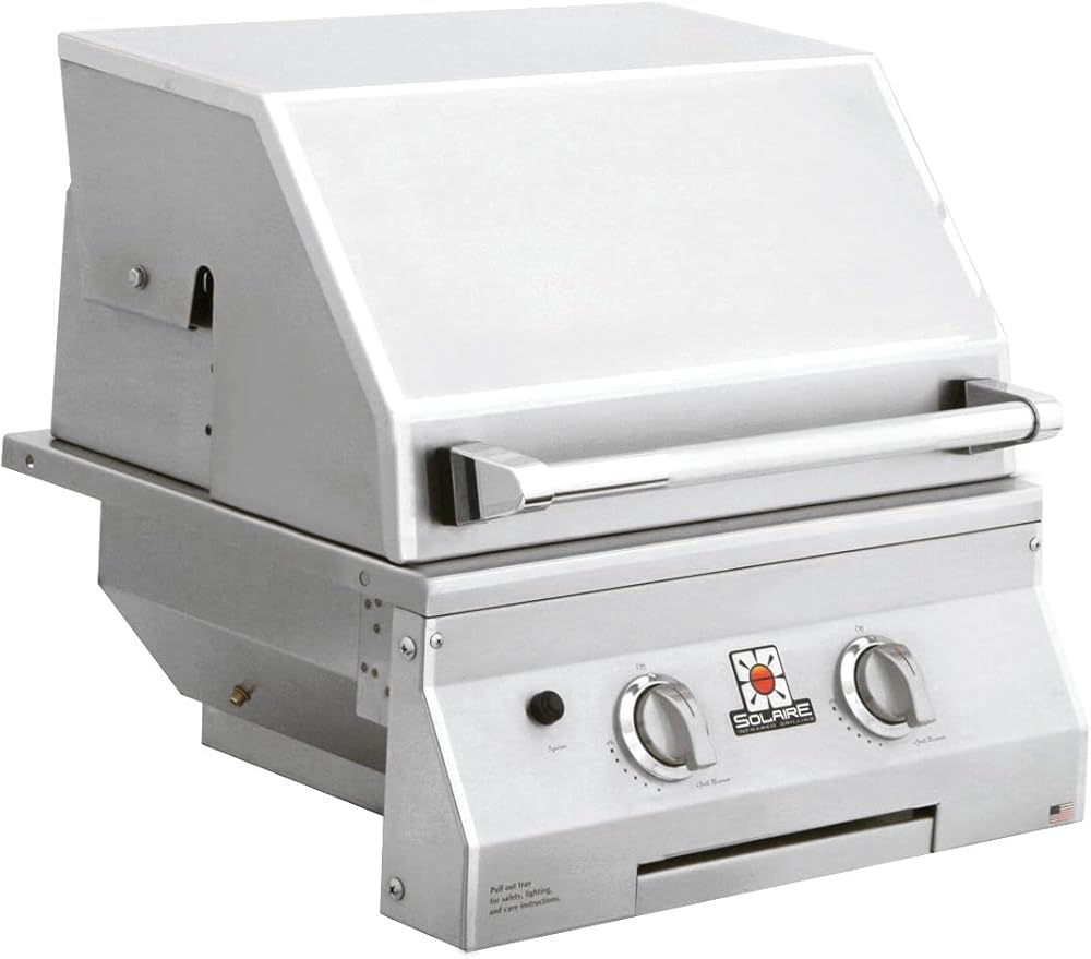 Solaire InfraVection Built-in Grill (SOL-IRBQ-21GVI-LP), 21-Inches, Propane