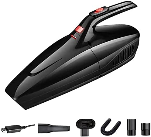 Handheld Vacuum Cordless, 5Kpa Hand Vacuum Cleaner with USB Rechargeable & Washable Filter, Portable Lightweight Dry Vac for Car Pet Hair Carpet Cleaning (Black)