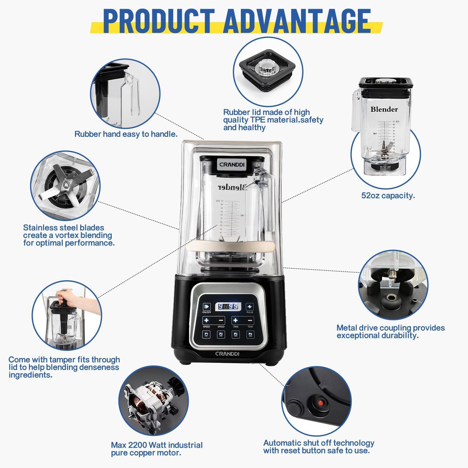 CRANDDI K85TS Smart Blender & K80TS Smart Blender