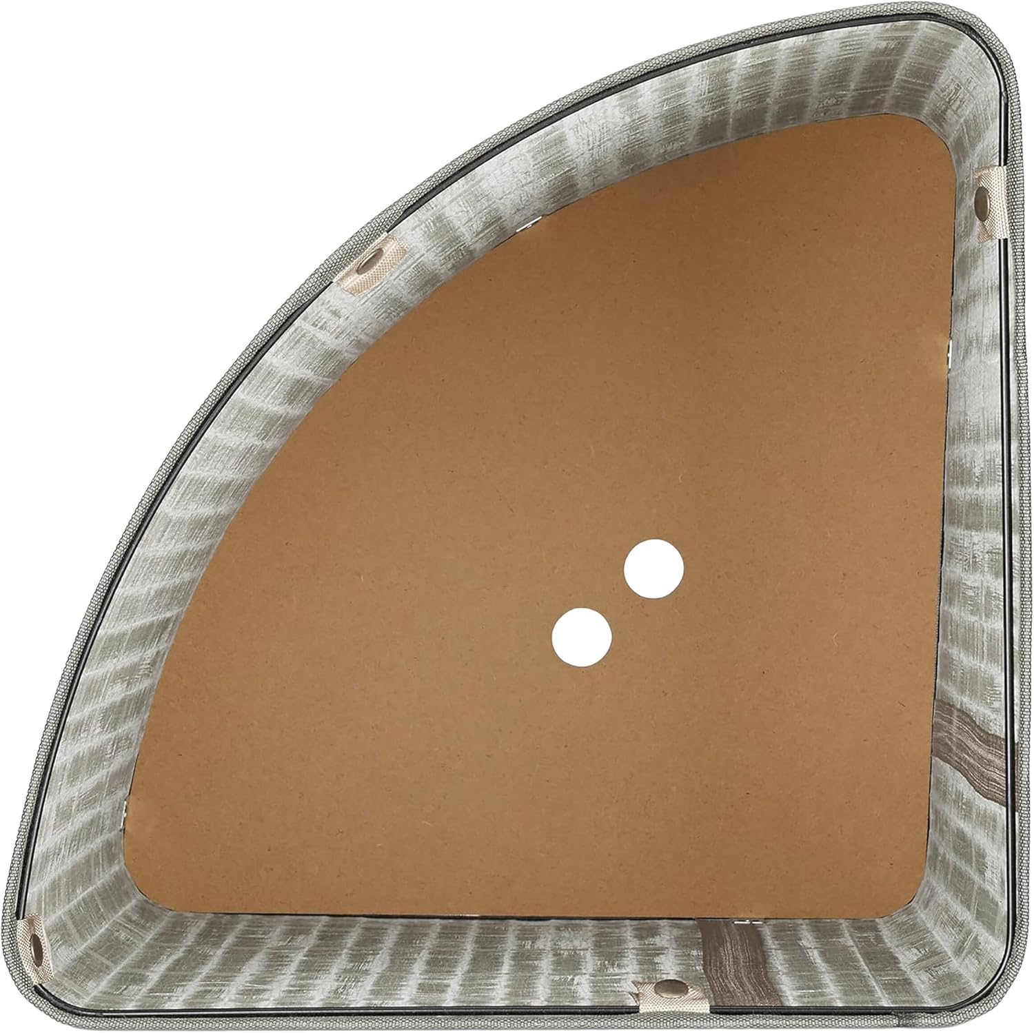 Relaxdays Corner Laundry Basket with Lid, Bamboo, 80 L, Foldable Laundry Hamper, H x W x D: 60 x 36 x 36 cm, Laundry Basket Corner, Natural