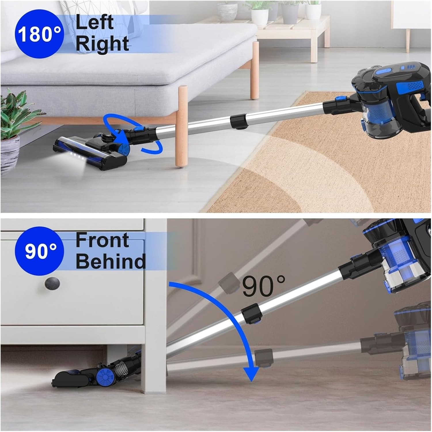 V770 Cordless Vacuum Cleaner | 6-in-1 Lightweight Stick | Compatible with INSE V770, Up to 45min Runtime | for Home Multi-Surface Cleaning​