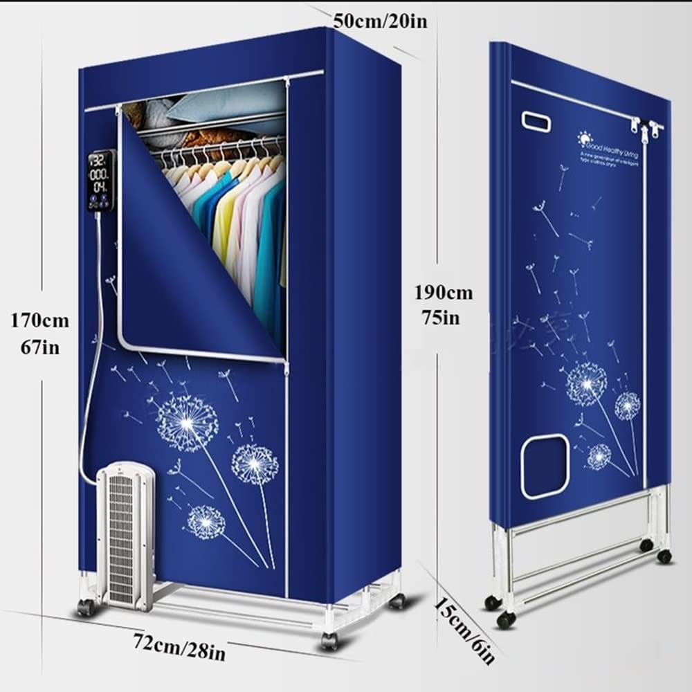 Clothes Airer 1600W 1.7 Meters Portable Electric Clothes Dryer， 3-Tier Folding Electric Laundry Drying Rack，40KG Large Capacity， Saving Heated Clothes Airer for,