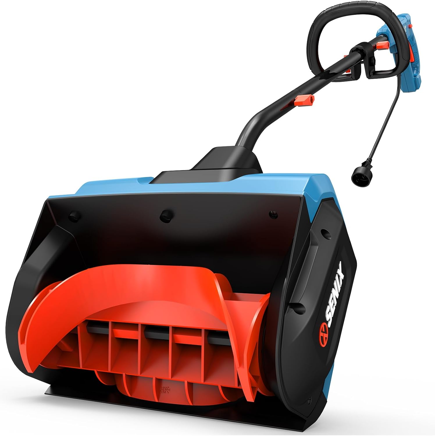 SENIX 12 Amp Electric Snow Shovel | 13-Inch Corded Snow Thrower with 8-Inch Clearing Depth | 480 lbs/Min Removal, 26ft Max Throw Distance for Driveway, Sidewalk, Steps & Patio (STE12-L)