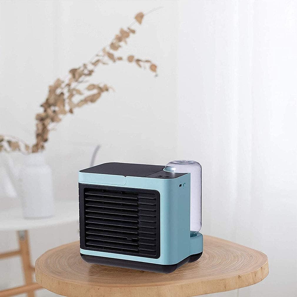 Evaporative Coolers Portable Air Conditioner Fan, Silent Electric Fan Air-coo Mobile Water-coo Humidifier Small Air Conditioner for Home Or Office