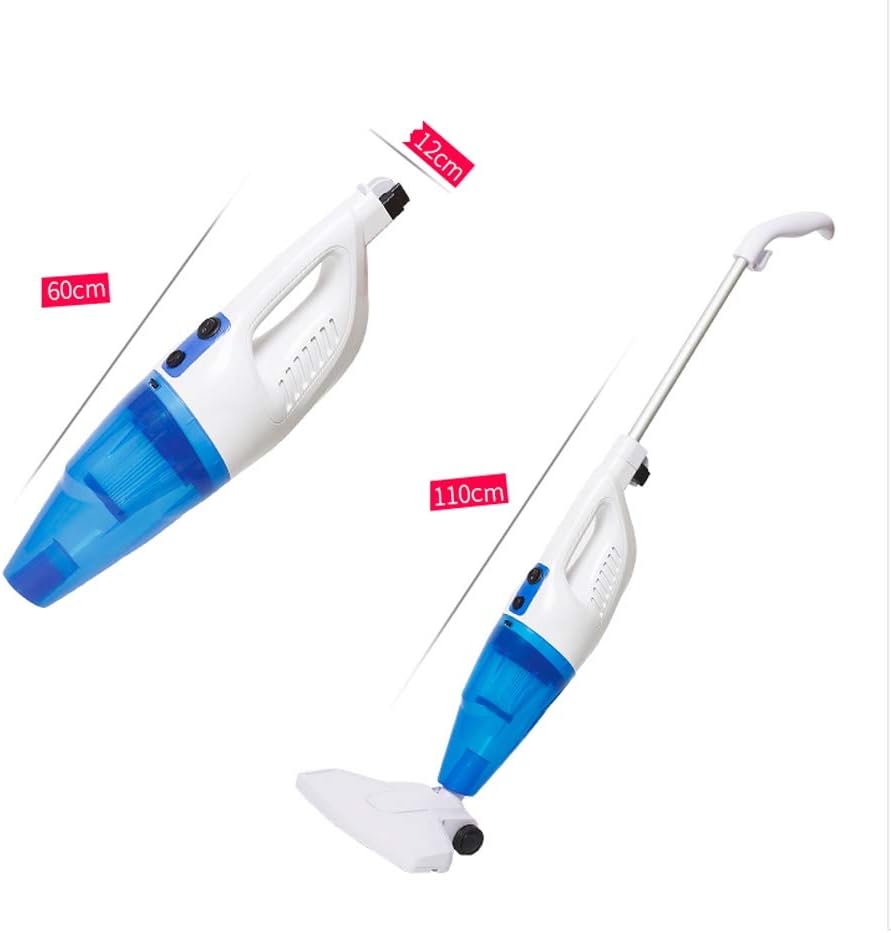 Hard Floor Vacuum Handheld Pusher Dual-Purpose Vacuum Cleaner Vertical Mite Sweeper (Color : Blue)