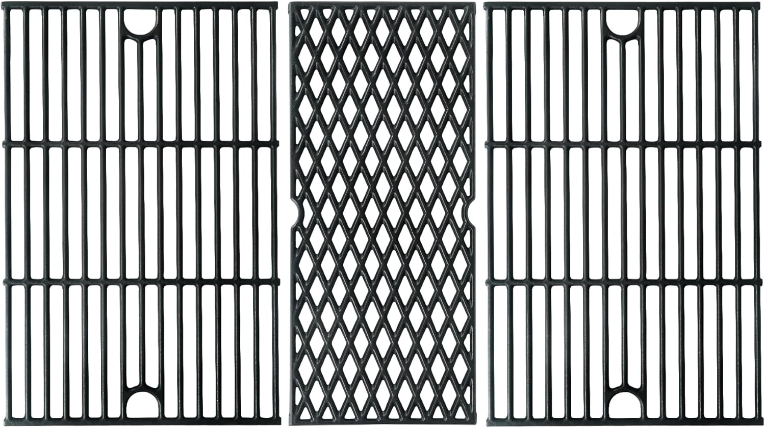 Cast Iron Cooking Grates for Pit Boss 1000 Series Austin XL Rancher Grill Grid for Traeger Pro 34 Series Wood Pellet Smoker Replacement Parts BBQ Grilling Rack