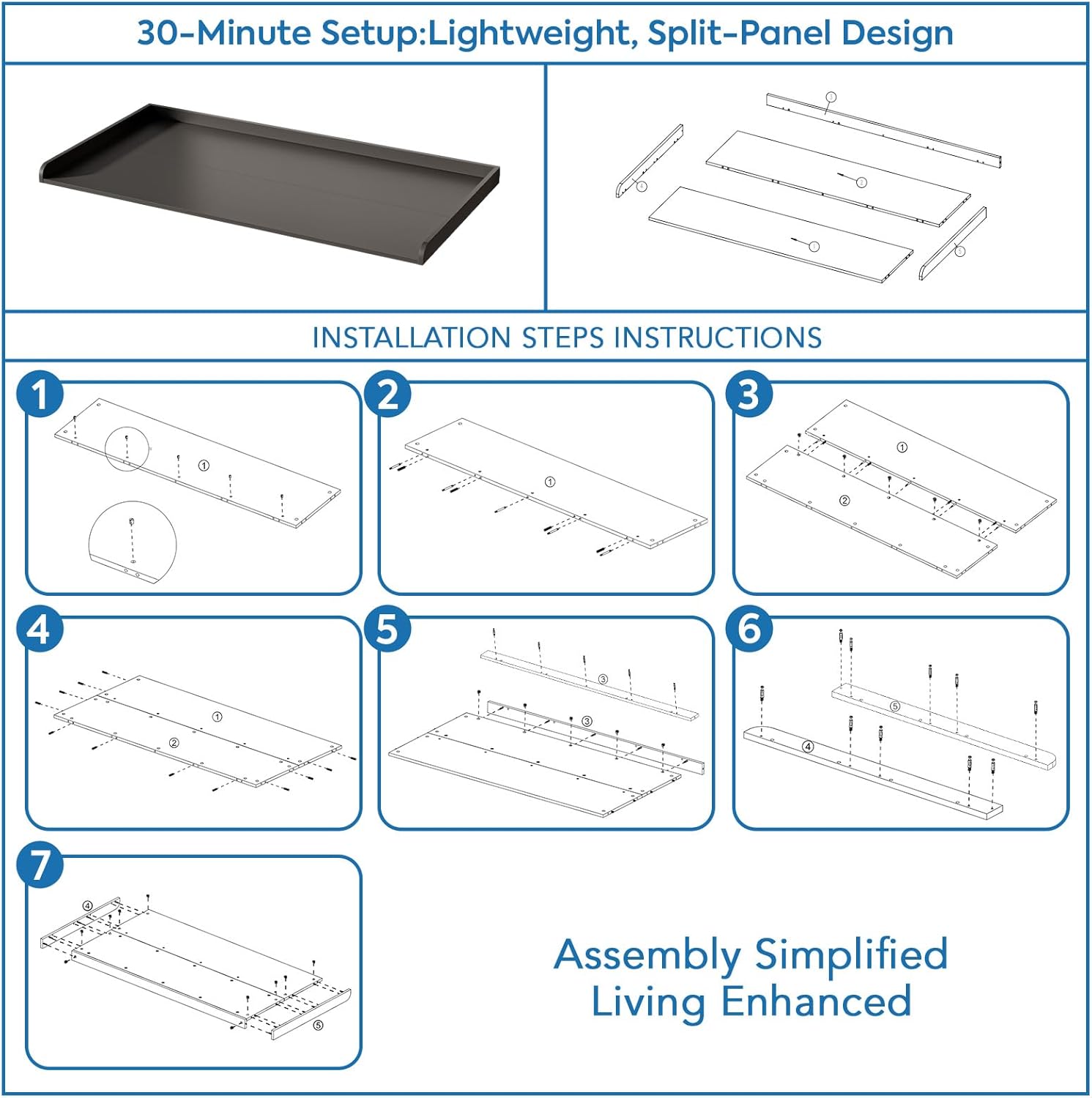 Washer Dryer Countertop, 27.5