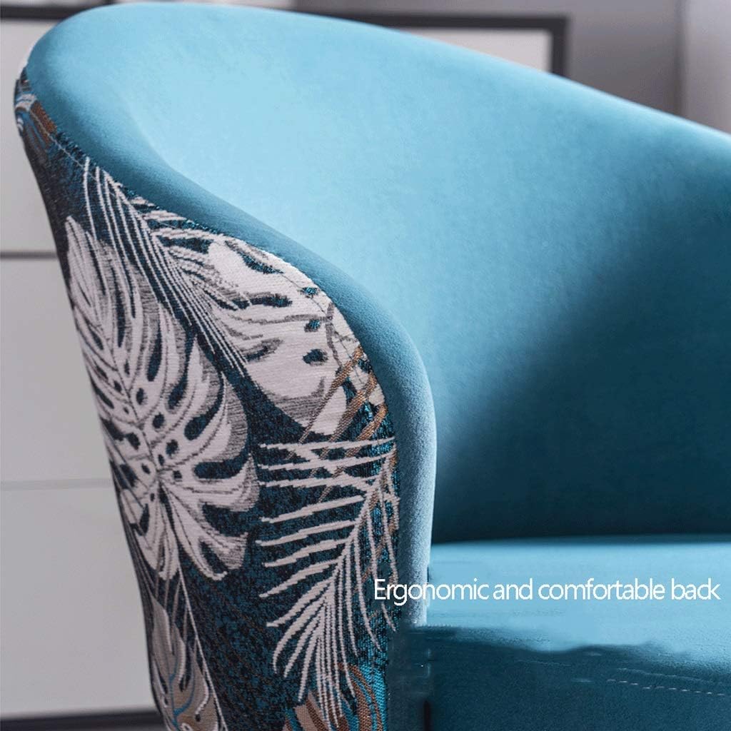 Modern Kitchen Dining Room Chairs Velvet Dining Chairs with Armrests and Backrest with Metal Chair Legs for Office Lounge Dining Kitchen Bedrom (Color : Pink)