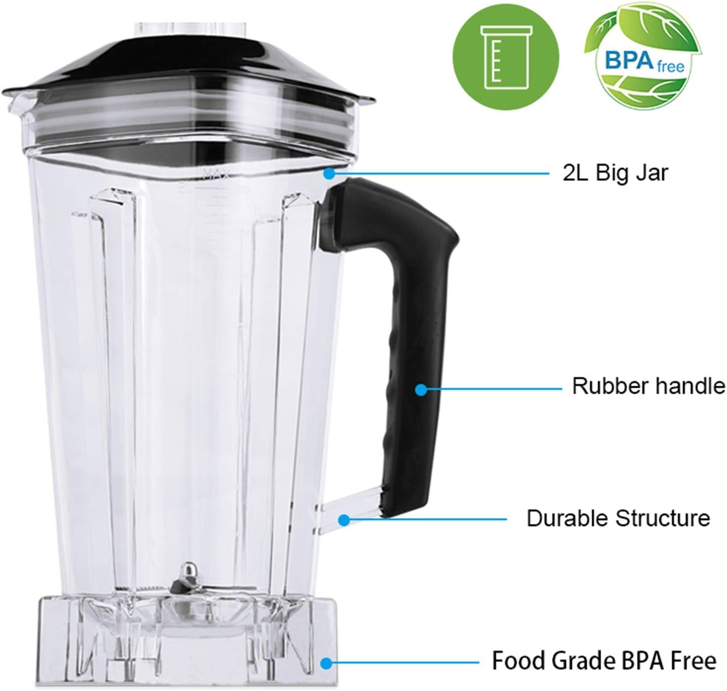 Blender Smoothie Maker Juicer Grinder with Glass Jug with Powerful Variable Speeds Pulse Function for Smoothies Juices Ice Crushing.