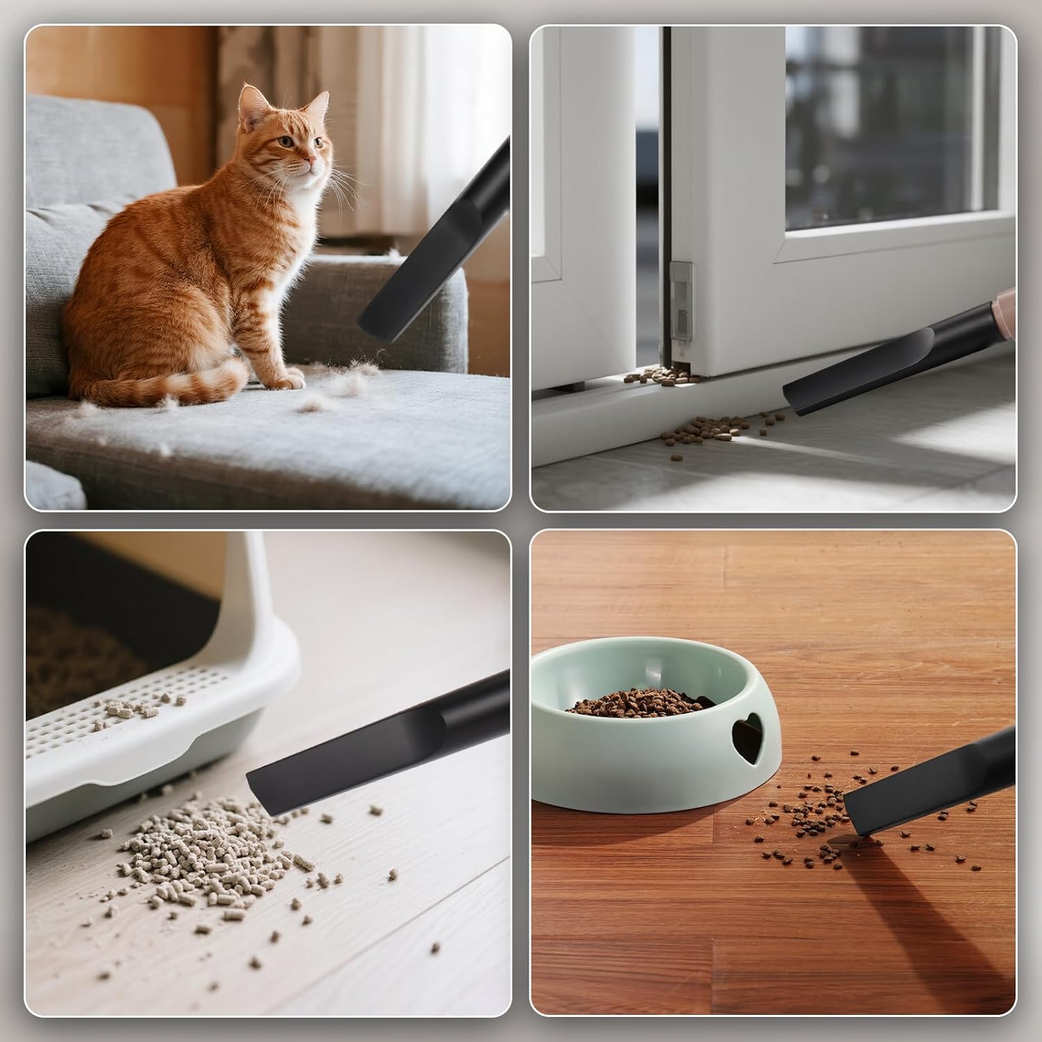 AIRTHEREAL T1 Plus Touchless Vacuum Automatic Dustpan with 6-Pack Disposable 4.7L Dust Bags, 3 Suction Modes, HEPA Filter, Ideal for Pet Owners, 20Kpa 1500 Watt Powerful Suction for Kitchen, Salon