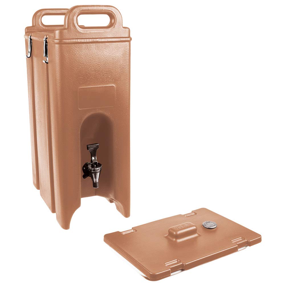Cambro 500LCD157 Camtainer 931100 Coffee Beige 5 Gal Case of 1