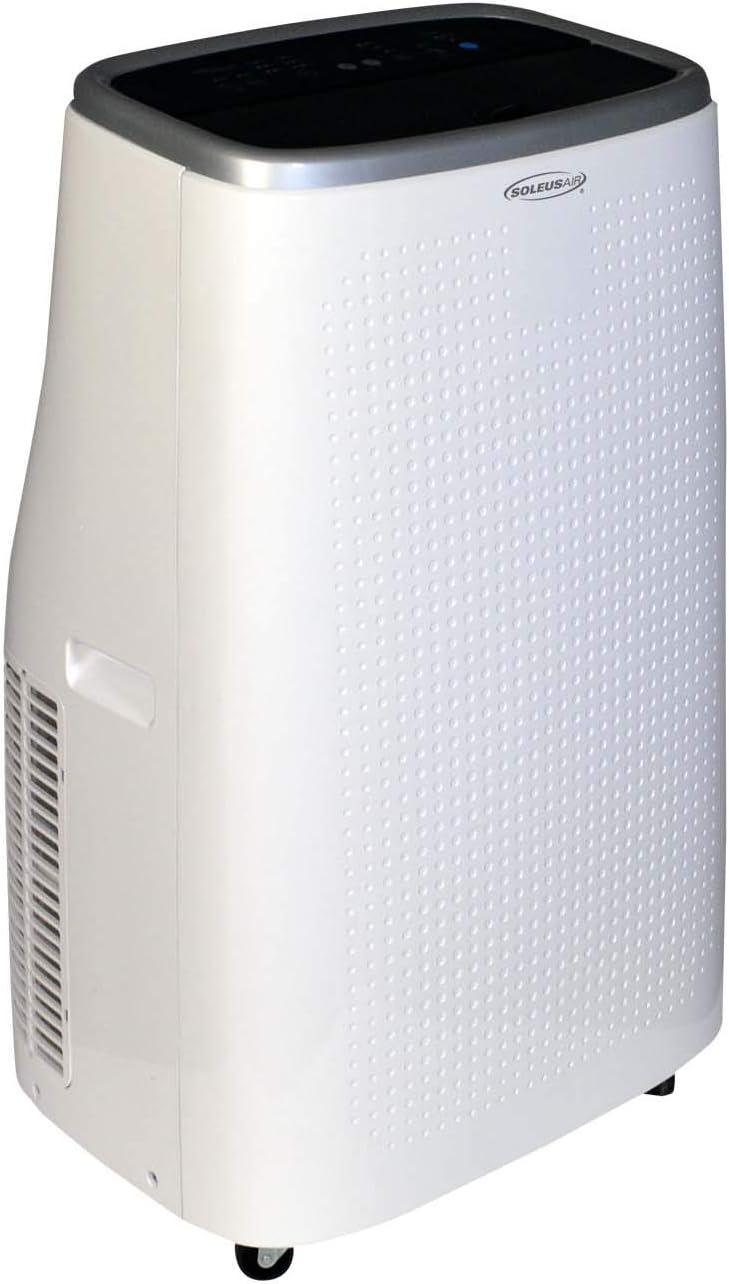 Soleus Air 8,000 BTU Portable Air Conditioners 4-in-1, Air Conditioner, Heater, Fan, Dehumidifier, with MyTemp Remote, and Mirage Display (Up to 450 sq.ft)