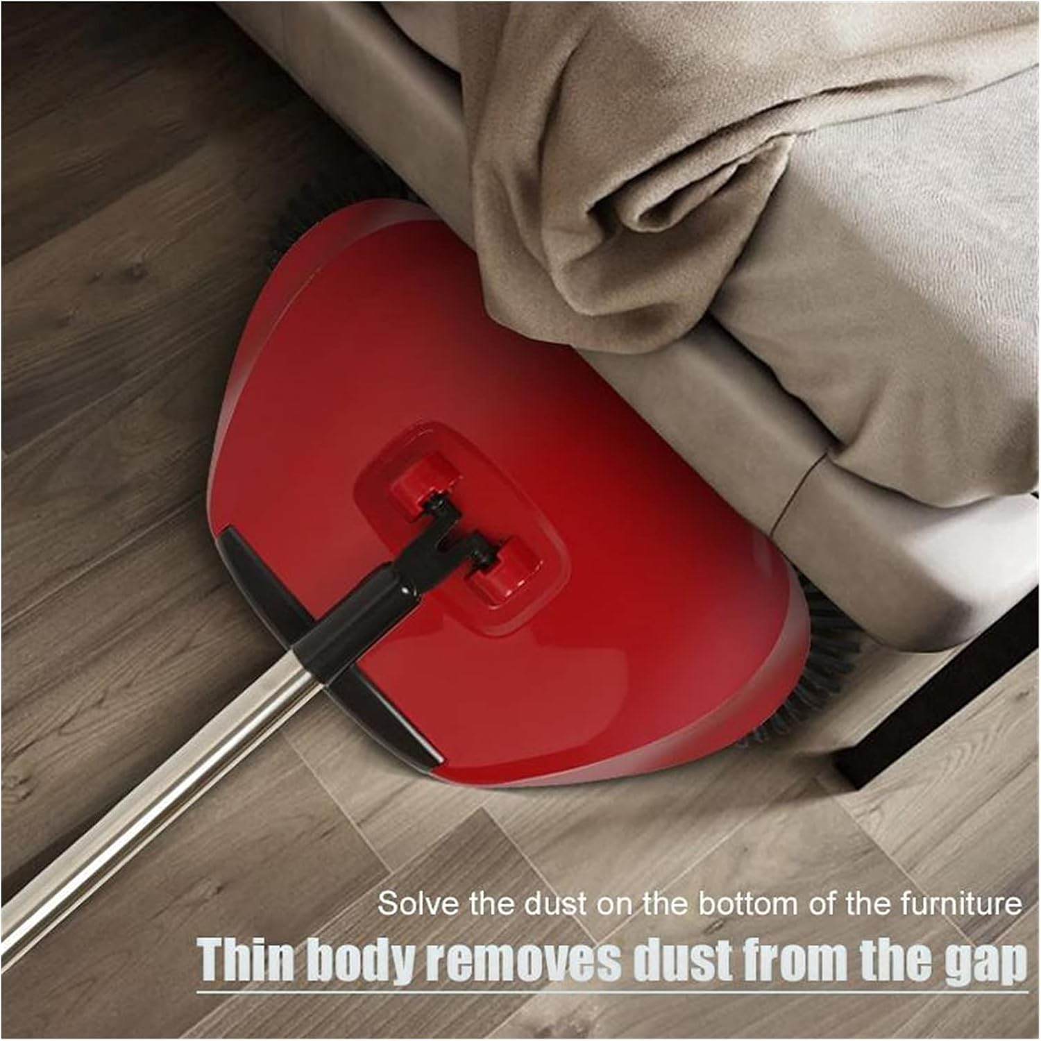 Robot vacuum cleaner Broom Robot Vacuum Cleaner Floor Home Kitchen Sweeper Mop Sweeping Machine Magic Handle Household Lazy Wash ping Carpet Cleans Hard Floor To Carpet (Color : Red) (Yellow )