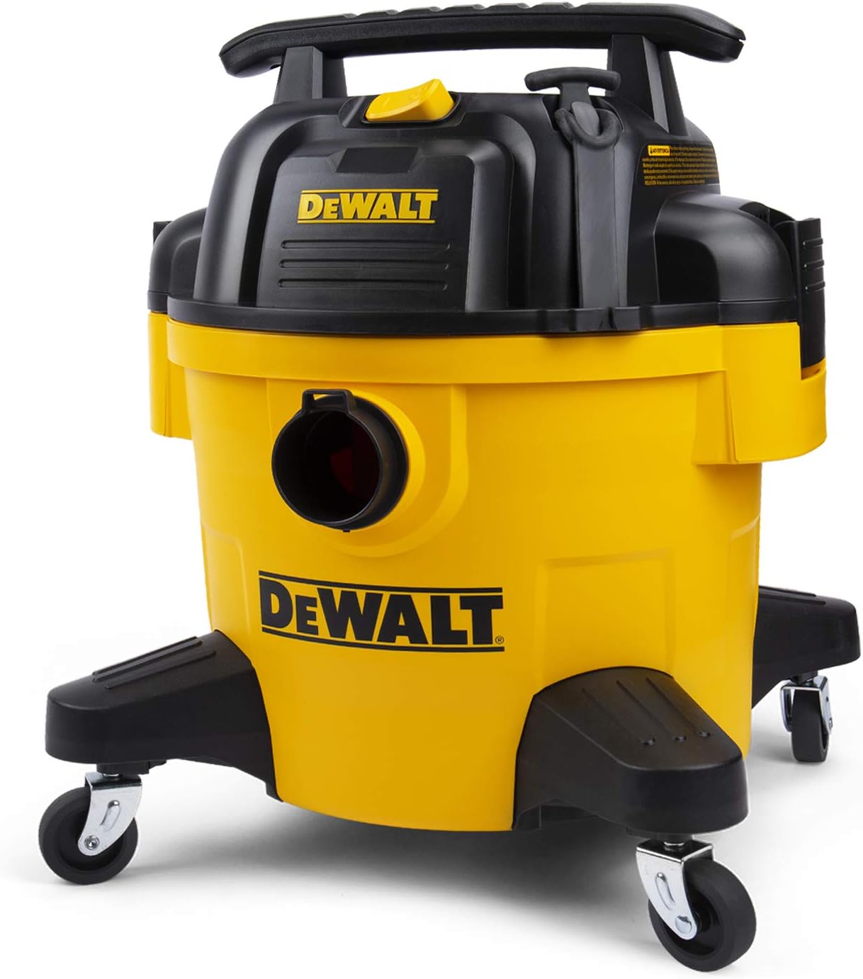 DEWALT DXV06P 4 Peak HP Shop Vacuums, 6 Gallon Poly Wet/Dry Vac, Heavy-Duty Shop Vacuum with Blower Function Yellow+Black