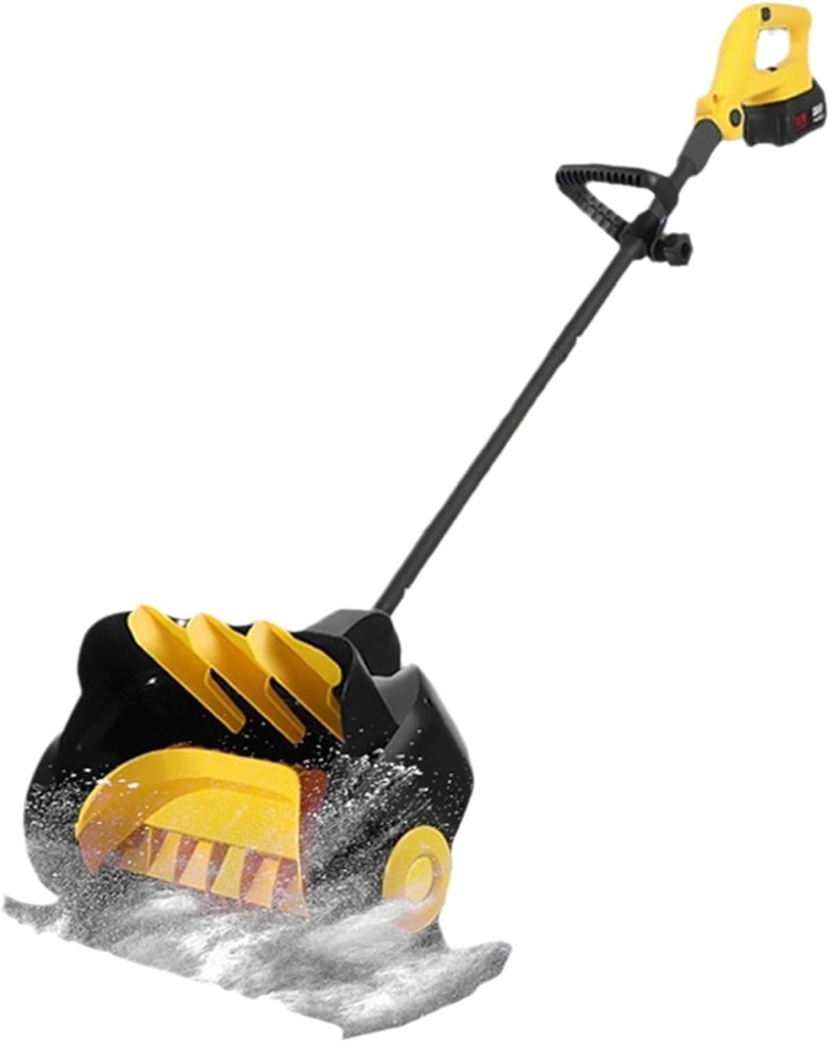 21V Cordless Electric Snow Shovel, Battery-Powered Snow Blower, 41cm Width Snow Removal Snow Thrower (2 Battery and Charger Included)