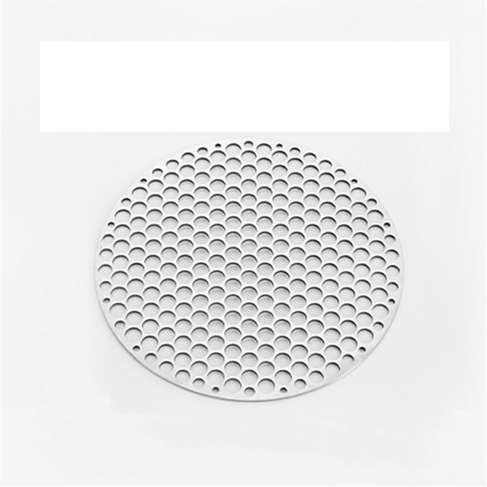 Stainless Steel BBQ Grill Grate - Round Mesh Roast Net & Bacon Grill Tool for Camping, Barbecue Accessories, Durable Iron Grid Rack for Outdoor Cooking