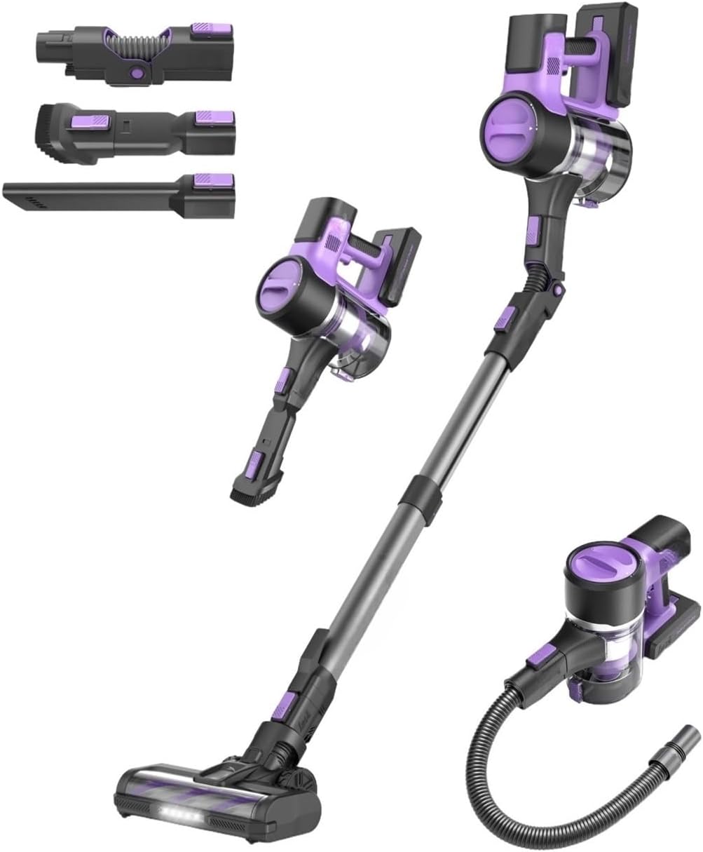 26Kpa 350W Stick Cordless Vacuum Cleaner 3-Speed Power Models for Hardwood Floor Compatible with INSE S10X