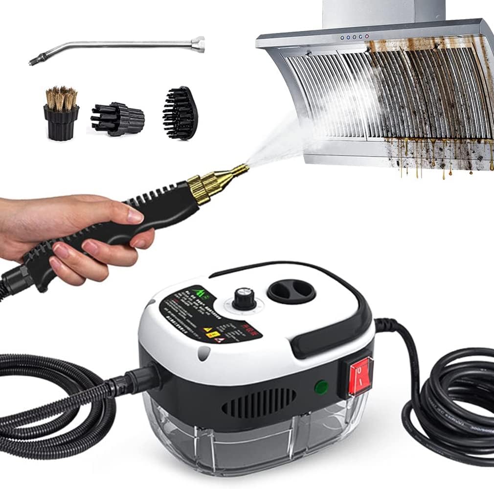 Portable Steam Cleaner, 2500W High Temperature High Pressure Steam Cleaning Machine, 6 Adjustable Speeds, Handheld Steam Cleaner for Deep Cleaning Kitchen, Floors, Car, Bathroom