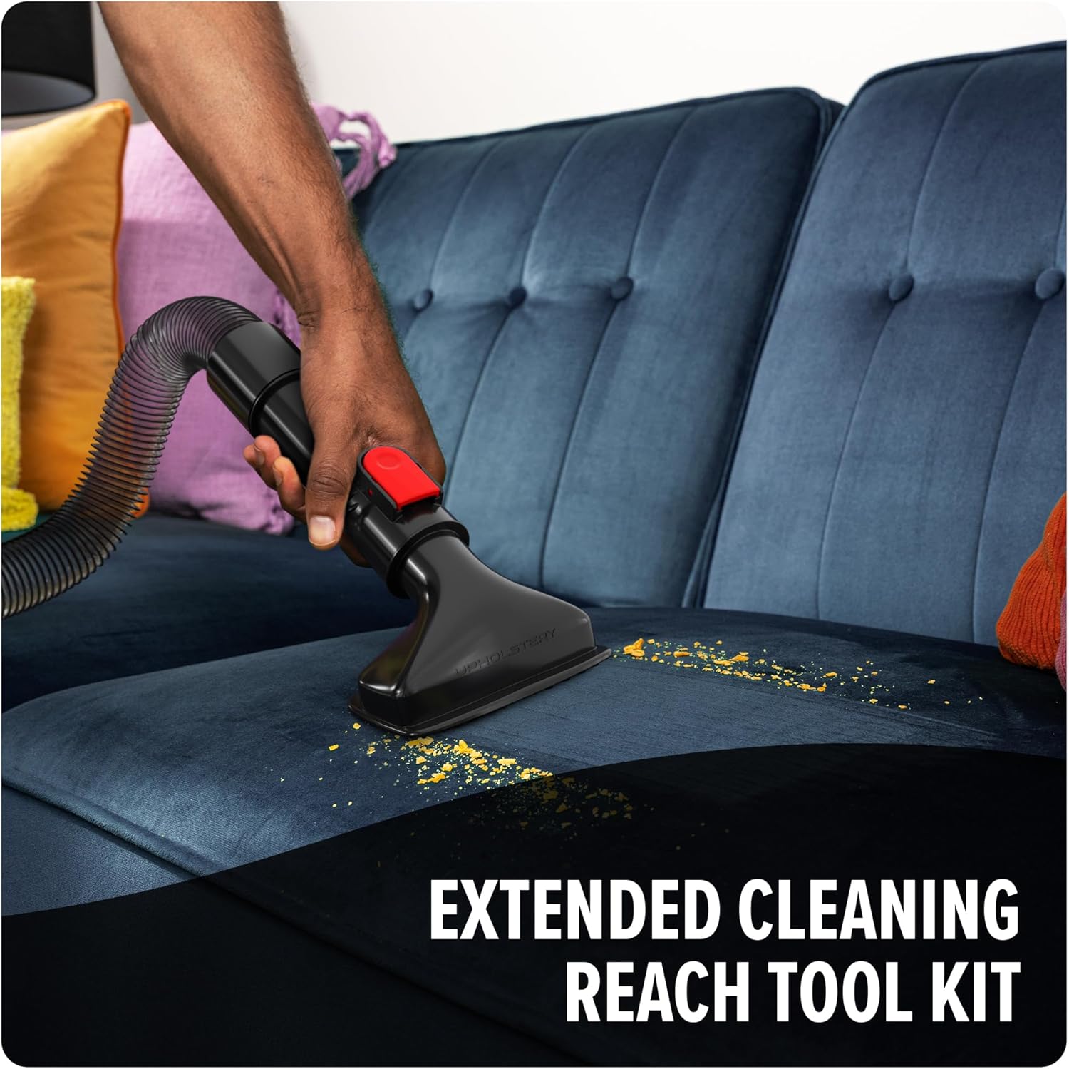 Dirt Devil Multi-Surface Extended Reach+ Bagless Upright Vacuum Cleaner Machine, UD76300V + 32 oz Pet Carpet Powder, Room Refresher, Pet Odor Eliminator, Tropical Wind Scent, AD31211