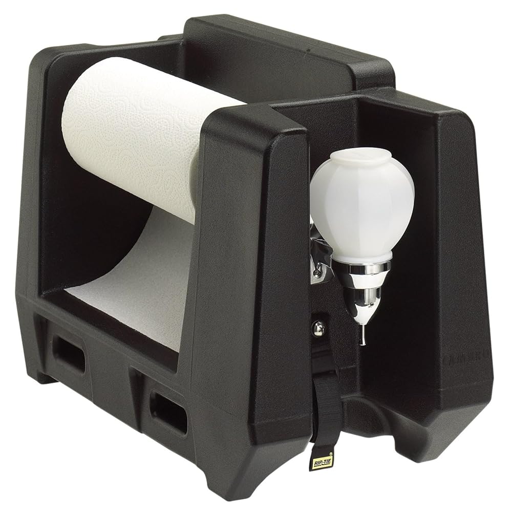 Cambro HWAPR-110 Handwashing Station with Paper Towel Roll Dispenser, Black