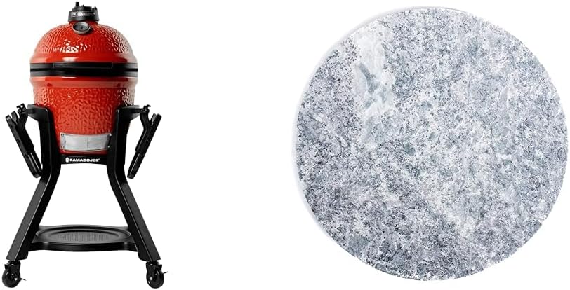 Kamado Joe KJ15112524 Joe Jr Cart Stand and KJ15090720 Soapstone Grill Accessory for Joe Jr