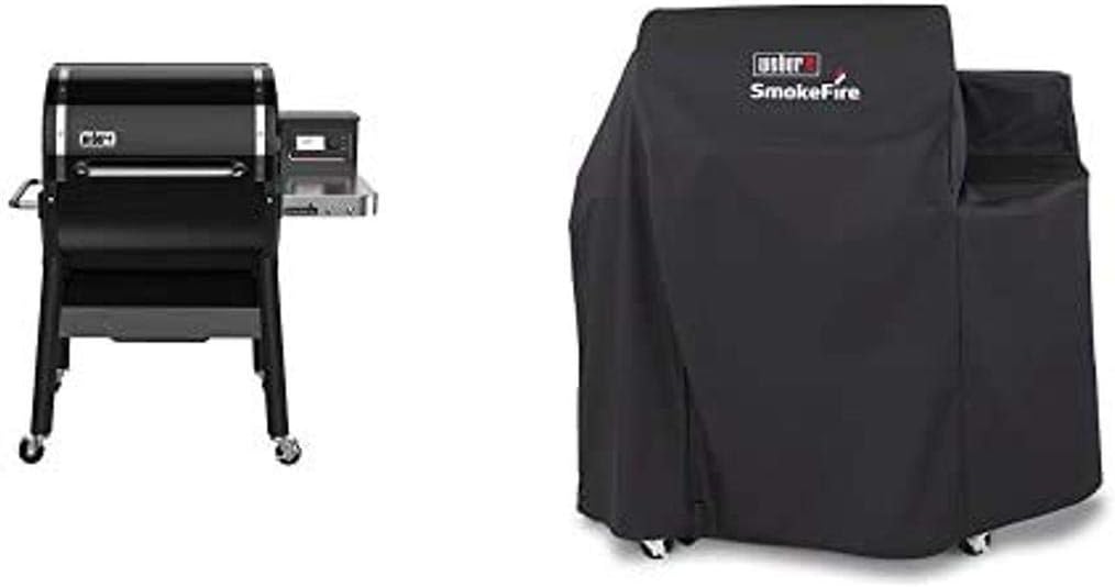 Weber SmokeFire EX4 Wood Fired Pellet Grill (2nd Gen) with Cover