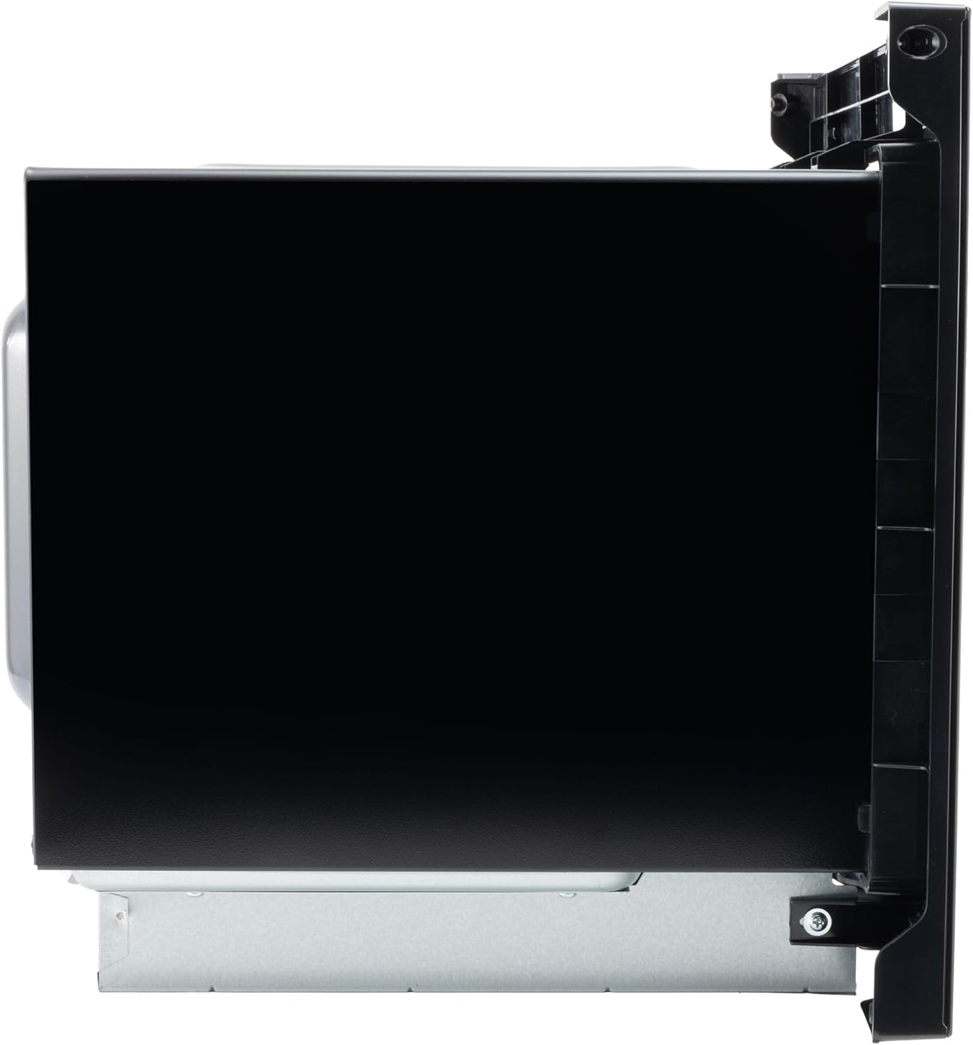 Tough Grade RV Built-In Microwave with Trim Kit | 1.0 Cu. Ft. Flatbed Design | Stainless Steel & Black | 120V | 10 Power Levels | 6 Auto Cook Options | No Turntable | Touchpad Controls | Lightweight