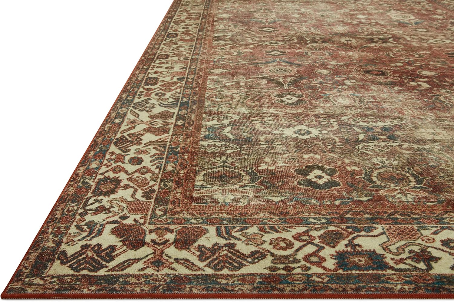 Loloi Magnolia Home by Joanna Gaines Banks Collection BAN-04 Brick/Ivory 2'-6