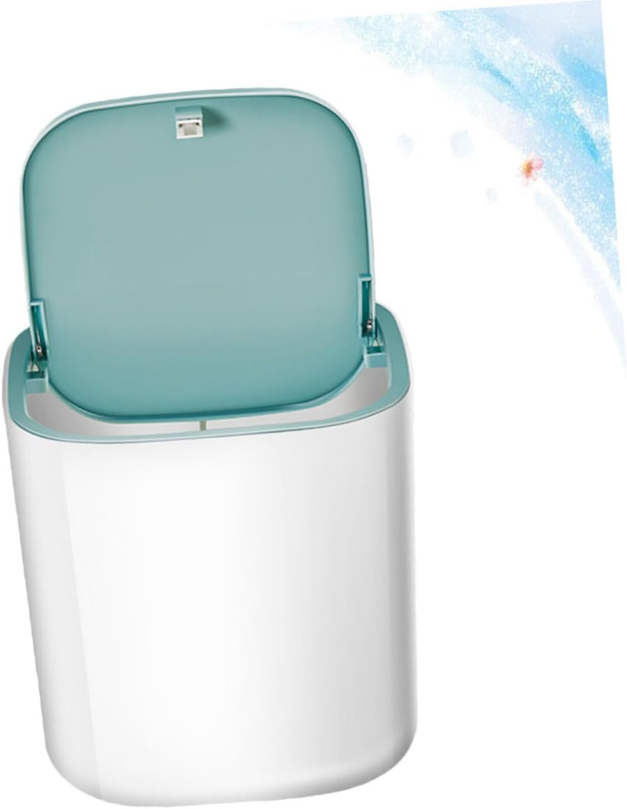 Portable Mini Washing Machine Household Turbine Washer for Travel Compact Non-Electric Clothes Washer with Blue Drum