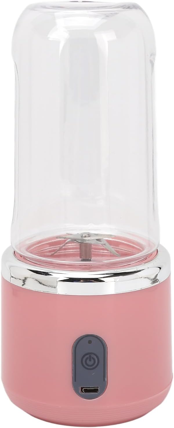 Travel-Friendly Mini Blender, Portable Personal Juicer Cup with 6 Blades for Outdoor, Gym, Office