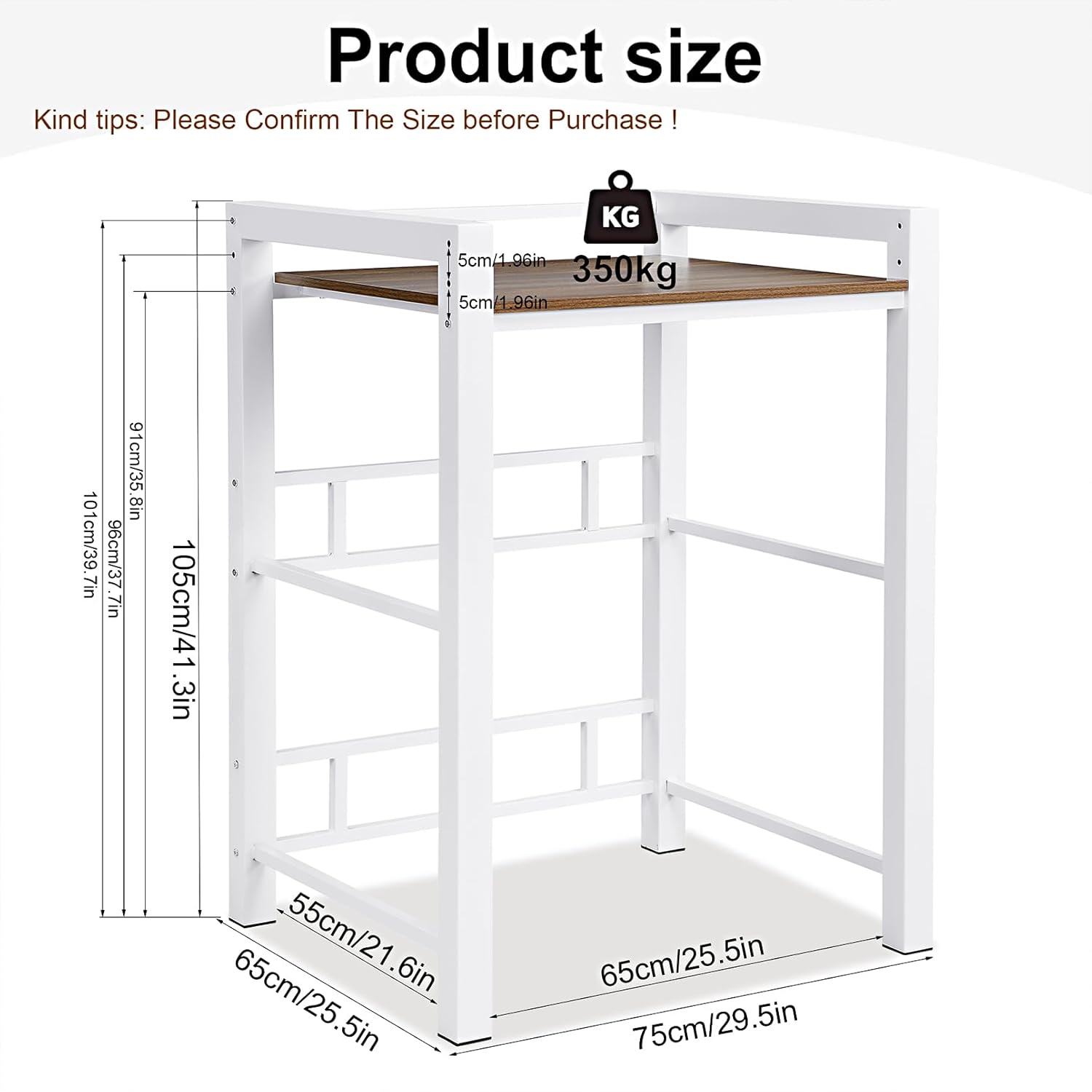Washer Dryer Stacking Rack, 771lbs Capacity Heavy Duty Washer and Dryer Stacking Stand, 3 Adjustable Height Washing Machine Shelf forLaundry Rooms Bathrooms Balconies (White)