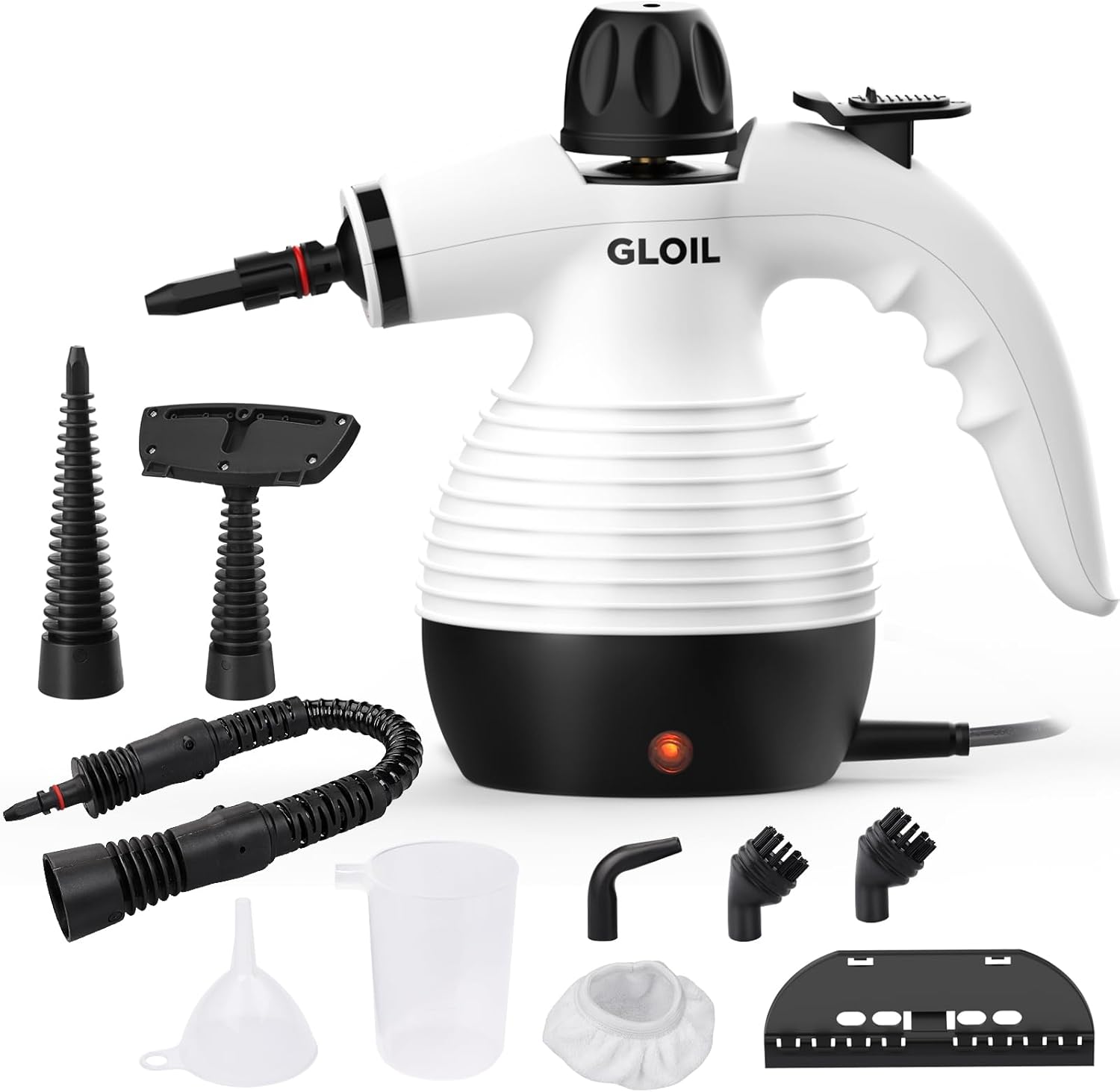 Handheld Steam Cleaner, Steamer for Cleaning, Multipurpose Portable Steam Cleaners for Home Use with Safety Lock and 10 Accessory Kit to Remove Grime, Grease, and More, Save Time and Effort