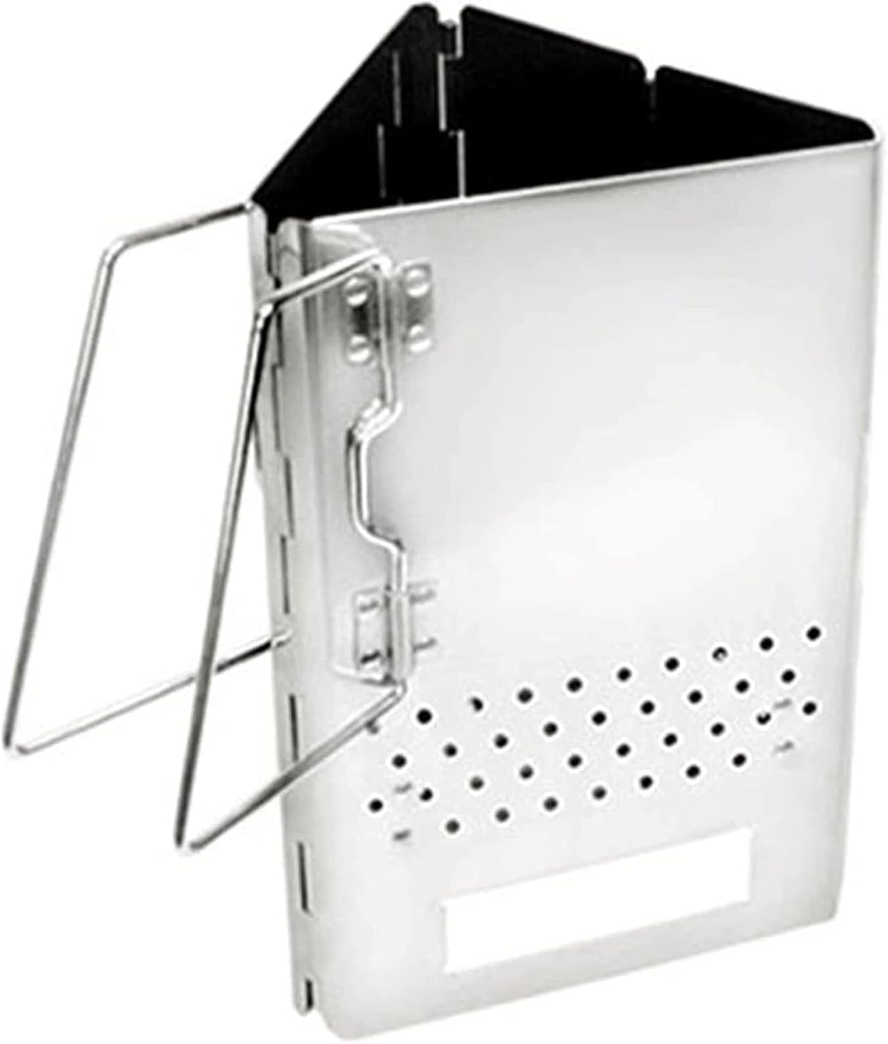 Charcoal chimney starter Foldable Charcoal Chimney Starter Portable Stainless Steel Charcoal Starter Outdoor Cooking Charcoal Barbecue Holder Accessories Chimney Starter for Camping Hiking Picnic