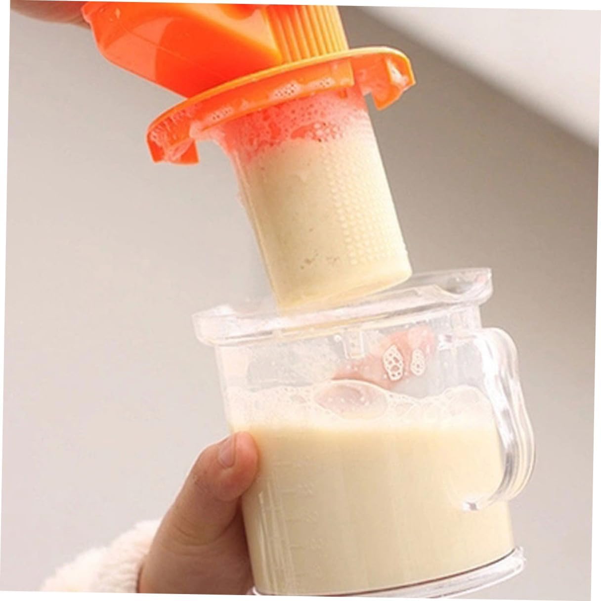 2PCS Manual Soybean Milk Juicer Multi-purpose Household Squeezer Easy to Clean Wear-resistant DIY Fruit Vegetable Extractor for Kitchen Use
