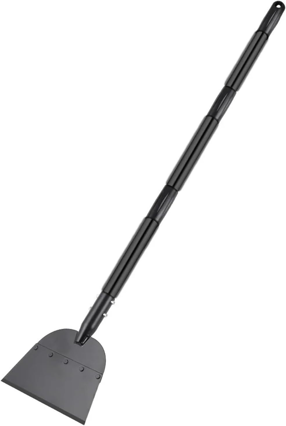 Flat Shovel Snow Shovel Ice Scraper Floor Scraper Outdoor Garden Cleaning Shovel Ice Shovel Fit for Driveway Weeds Removal Tools(Black rods)