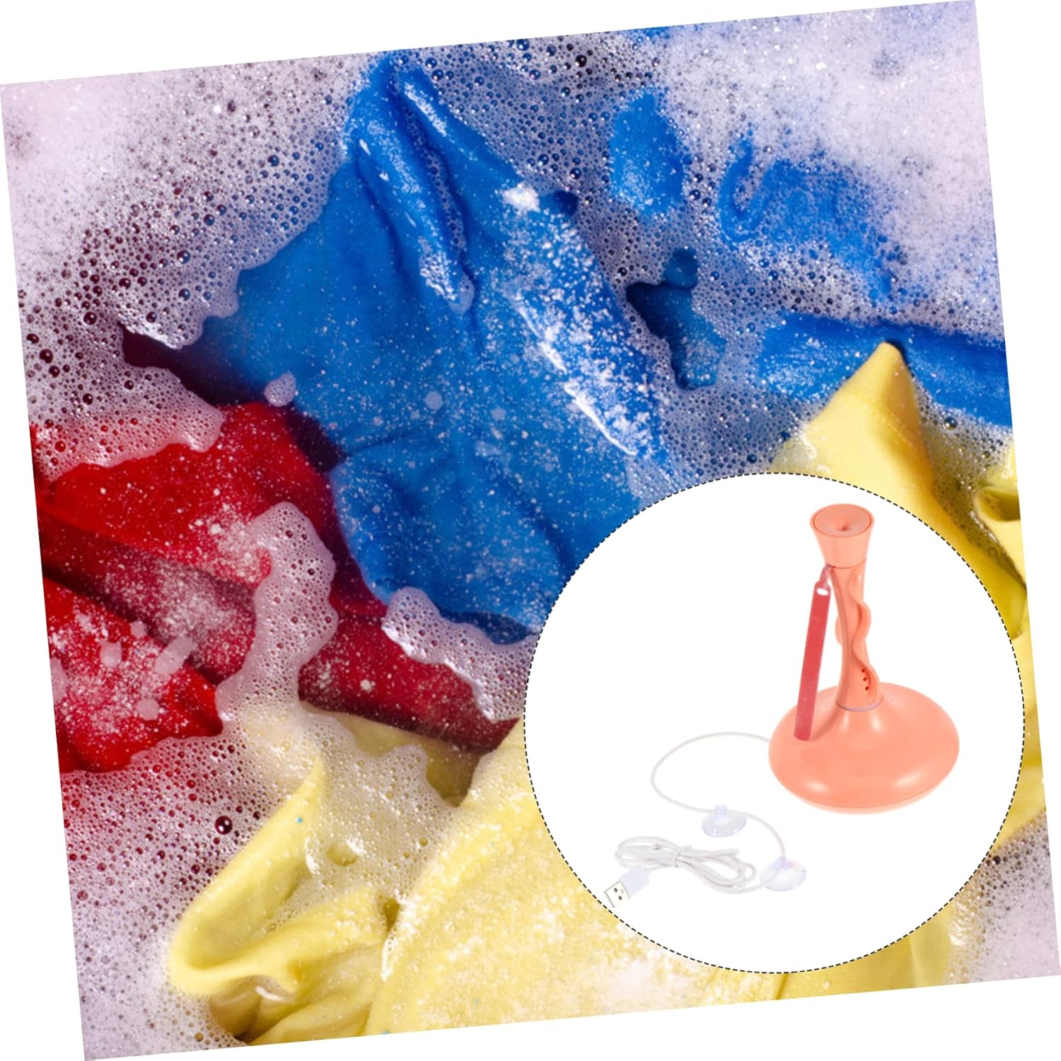 360degree Sonic Turbine Washer Portable Washing Machine for Camping Laundry Cleaner Tool Travel Washer Dryer