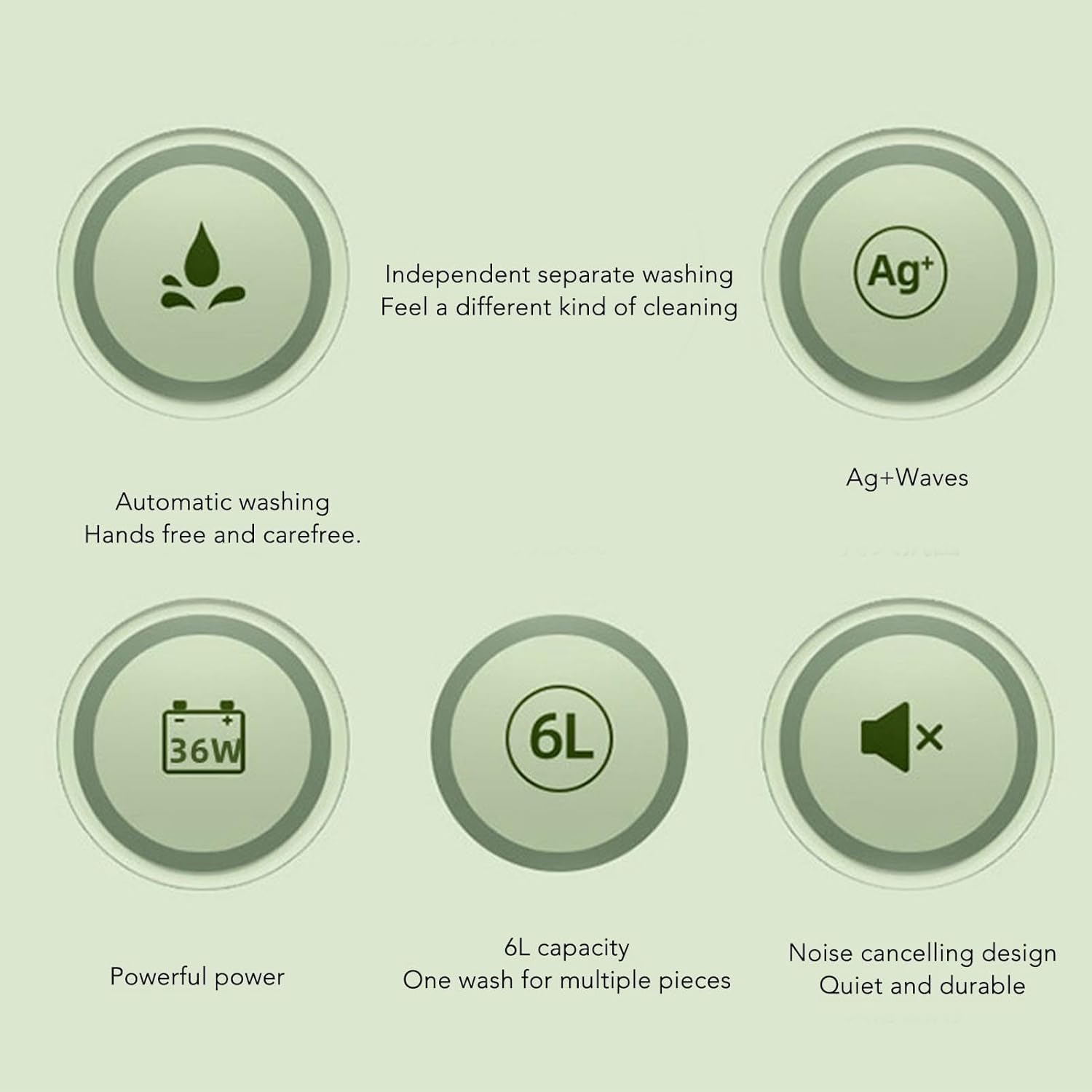 6L Foldable Washing Machine Mini Portable Washer Machine Built in Dehydrator Handle Underwear Sock Baby Clothes Personal Washing Machine For Apartment Laundry Camping RV Travel Use