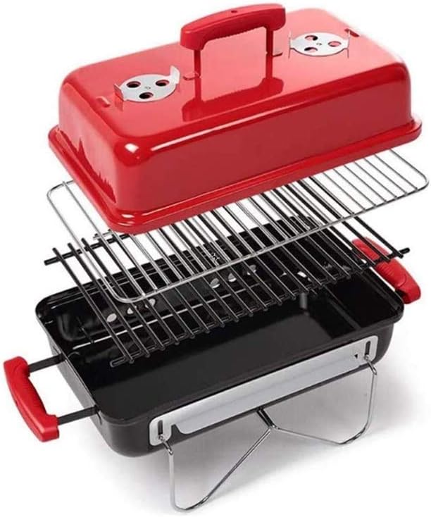 Portable Barbecue Shelf, Outdoor Folding Portable Charcoal Grill, Household Charcoal