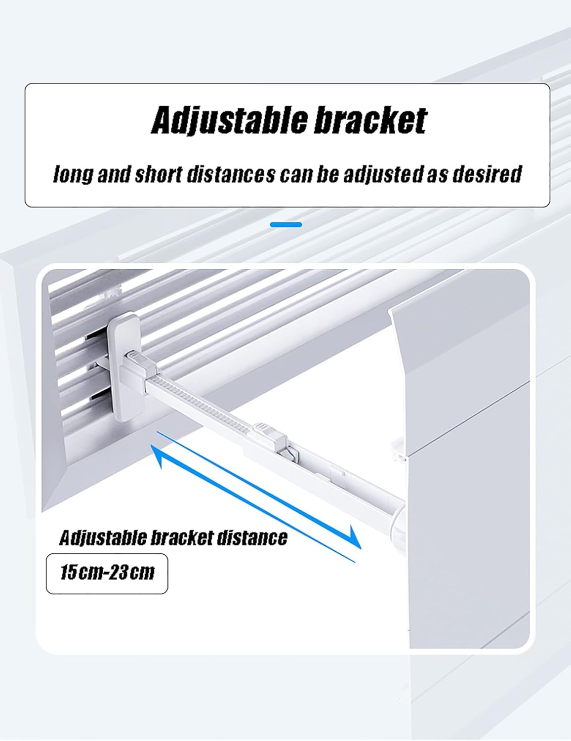 Adjustable Air Conditioner Deflector, Room Air Conditioning Vent Deflector, Suitable for Central Air Conditioner's Register and Grille